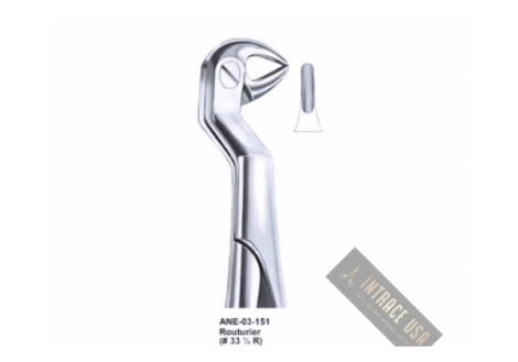 Wisdom Extracting Forceps Routurier lower molar roots (Fig. 33 ½)
