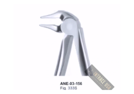 Resection Forceps Very thin lower roots Fig. 333S