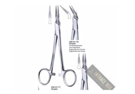 Roots Splinter Forceps Stieglitz root fragments
