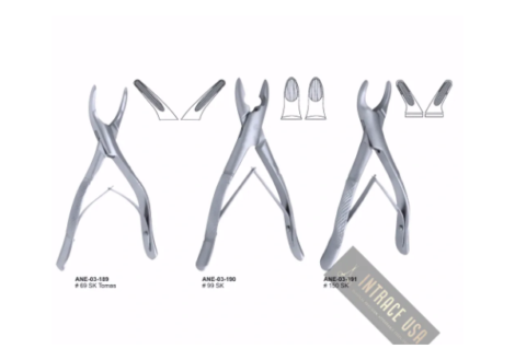Extracting Forceps Tomas upper and lower roots Fig. 69 SK