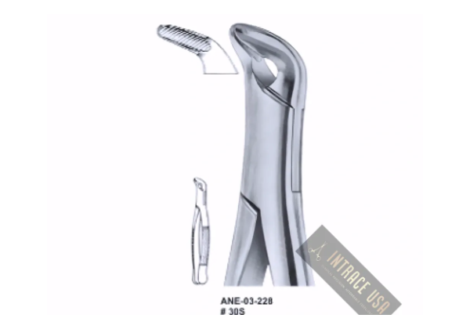 Extracting Forceps lower anteriors, and roots Fig. 30S