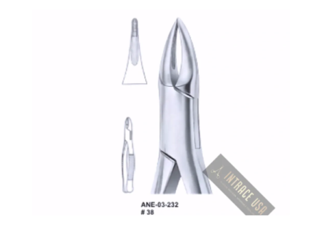 Extracting Forceps upper anteriors and roots Fig. 38
