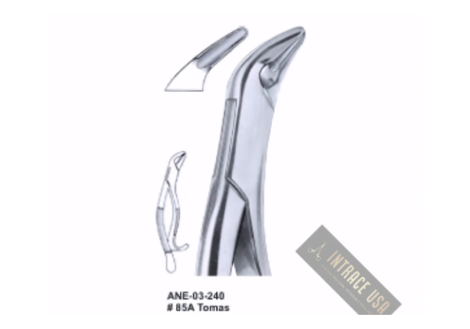 Extracting Forceps Tomas lower canines, premolars and molars Fig. 85A