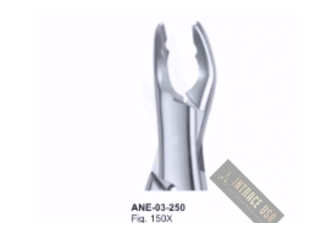 Extracting Forceps Upper premolars, incisors and roots Fig. 150X
