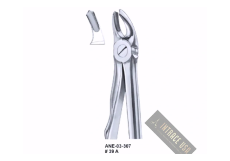Extracting Forceps upper molars, for children Fig. 39 A