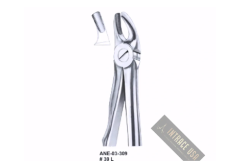 Extracting Forceps upper molars, for children Fig. 39