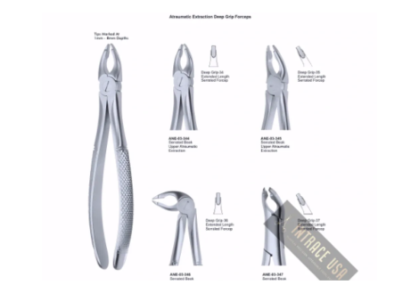 Extracting Forceps Serrated Beak