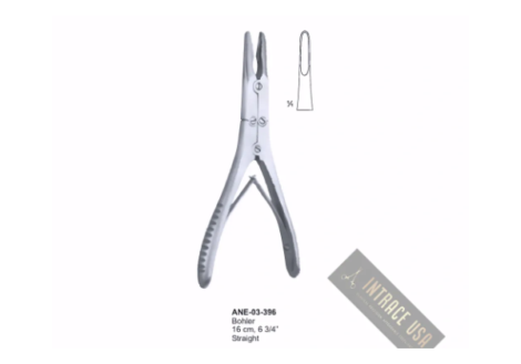 Bohler Bone rongeurs , 6 3/4” Straight