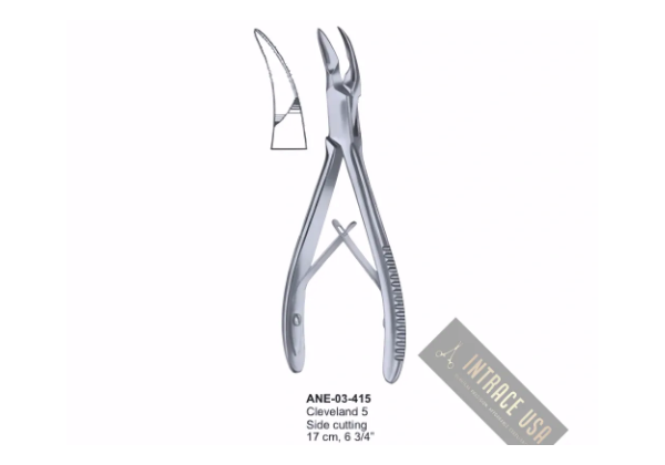 Cleveland 5 Bone Rongeurs Side cutting , 6 3/4”