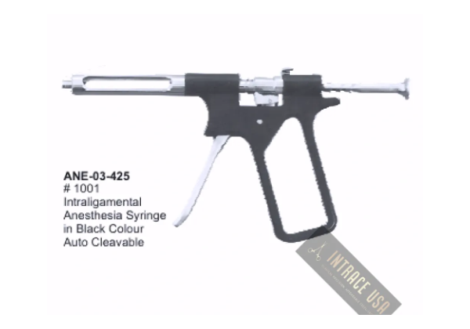 Intraligamental Anesthesia Syringe in Black Colour Auto Cleavable #1001