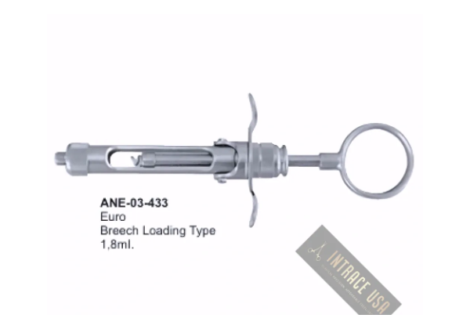 Euro Breech Loading Type 1 Dental Syringes ,8mI.