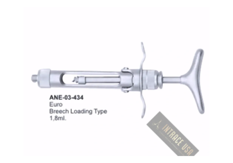 Euro Breech Loading Type Dental Syringes 1,8mI.