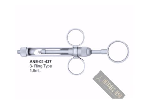 3- Ring Type Dental Syringes 1,8mI.