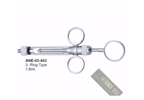 3- Ring Type Dental Syringes 1,8ml.
