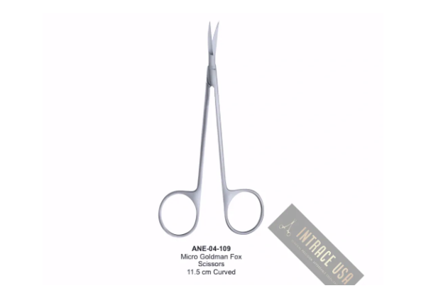 Micro Goldman Fox Scissors Curved