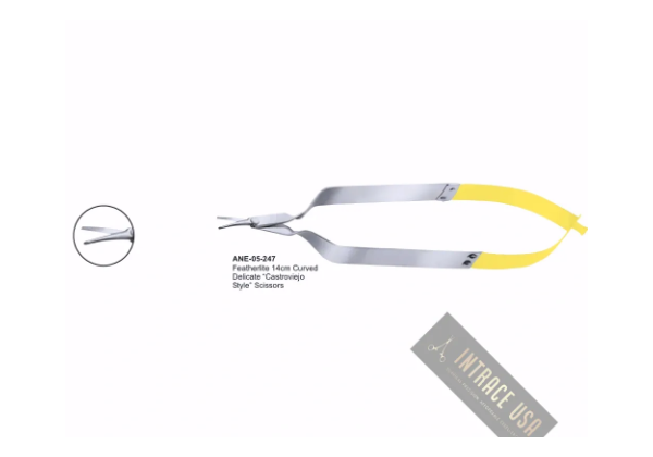 Featherlite 14cm Curved Delicate “Castroviejo Style” Scissors