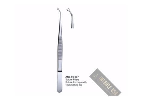 Suture Pliers Suture Forceps with Ring Tip