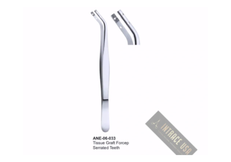 Tissue Graft Forcep Serrated Teeth