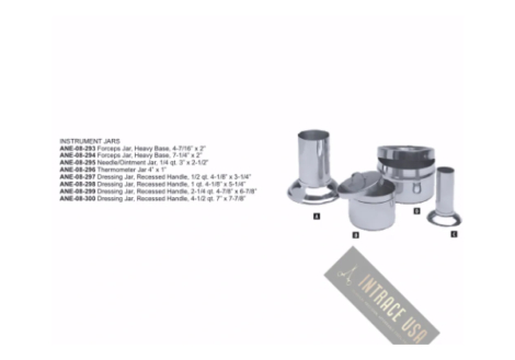 Forceps Jar, Heavy Base