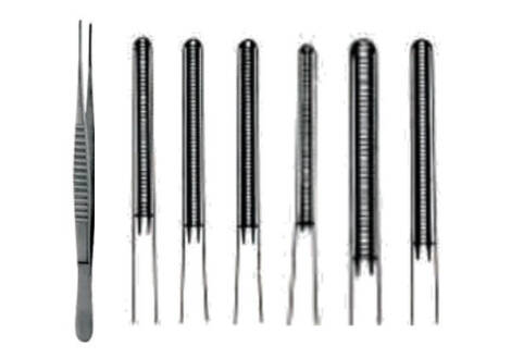 DeBakey non-traumatic vascular tissue forceps with six atraumatic tip patterns