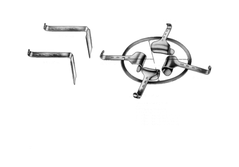 Denis Browne retractor, complete set