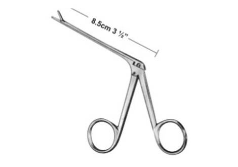 Hartmann Ear Forceps Cup - Bayonet-Angled Cup-Jaw Otology Forceps - Intrace USA