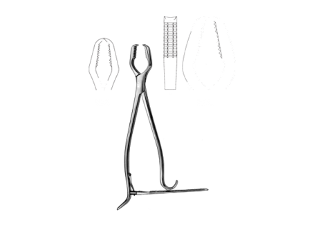 Lane Bone Holding Forcep With Ratchet