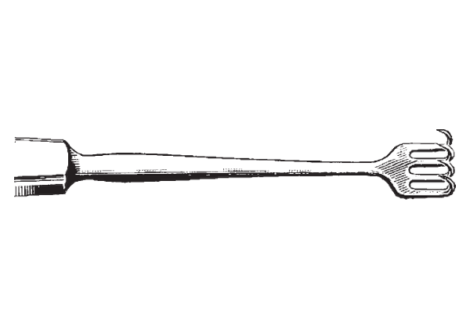Rollet rake retractor stainless steel ophthalmic instrument