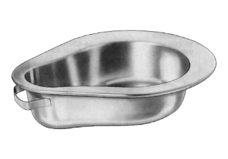 stainless bed pan
