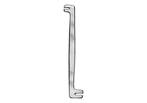 Small plate bending iron