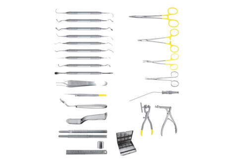 Complete Sinus Lift Set, 23 Pieces with sterilization cassette