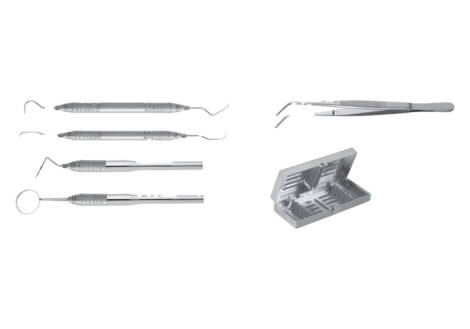 Exam Set, 5 Pieces with sterilization cassette