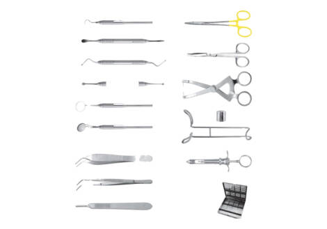 Implant Placement Set, 15 Pieces with sterilization cassette
