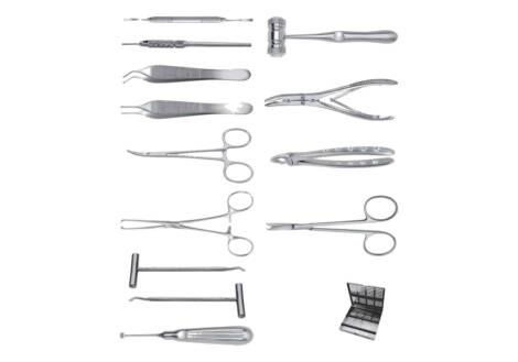 Implantology Basic Surgical Set, 13 Pieces with sterilization cassette