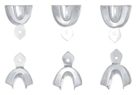 Plain Rim Lock Impression Tray Set of 6