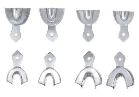 Children's Plain Rim-Lock Impression Tray Set (8 Trays)