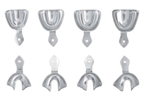 Senior Plain Rim-Lock Impression Tray Set (8 Trays)