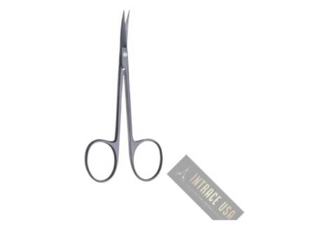 curved serrated iris scissors