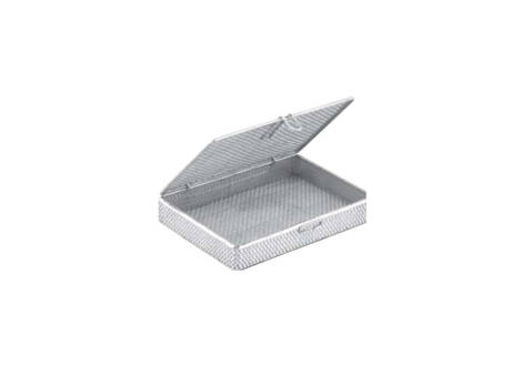 Mesh Tray with Hinged Lid