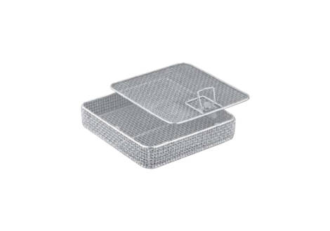Mesh Tray with Lift-Off Lid
