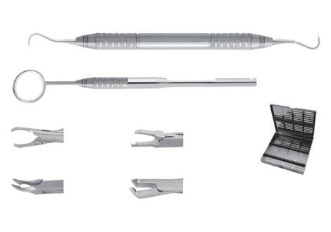 Orthodontic Debanding Set, 6 Pieces with sterilization cassette