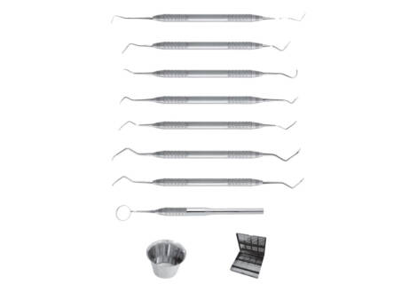 Prophylaxis Set, 9 Pieces with sterilization cassette