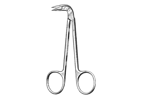 Shortbent stitch scissors