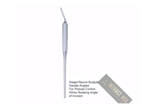 Siegel Round Scalpel Handle For Precise Control When Rotating Angle of Incision