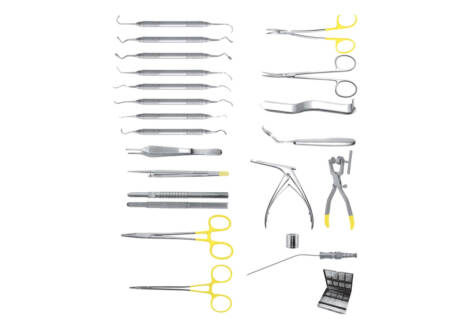Sinus Lift Surgical Set, 21 Pieces with sterilization cassette