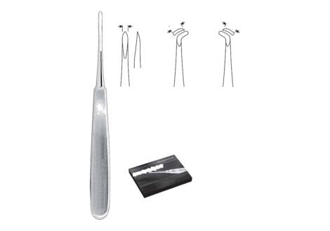 Warwick-James Root Elevator Set, 3 Pieces with sterilization cassette